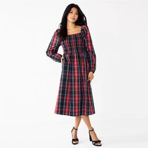 Draper James RSVP Buffalo Plaid Holiday Dress